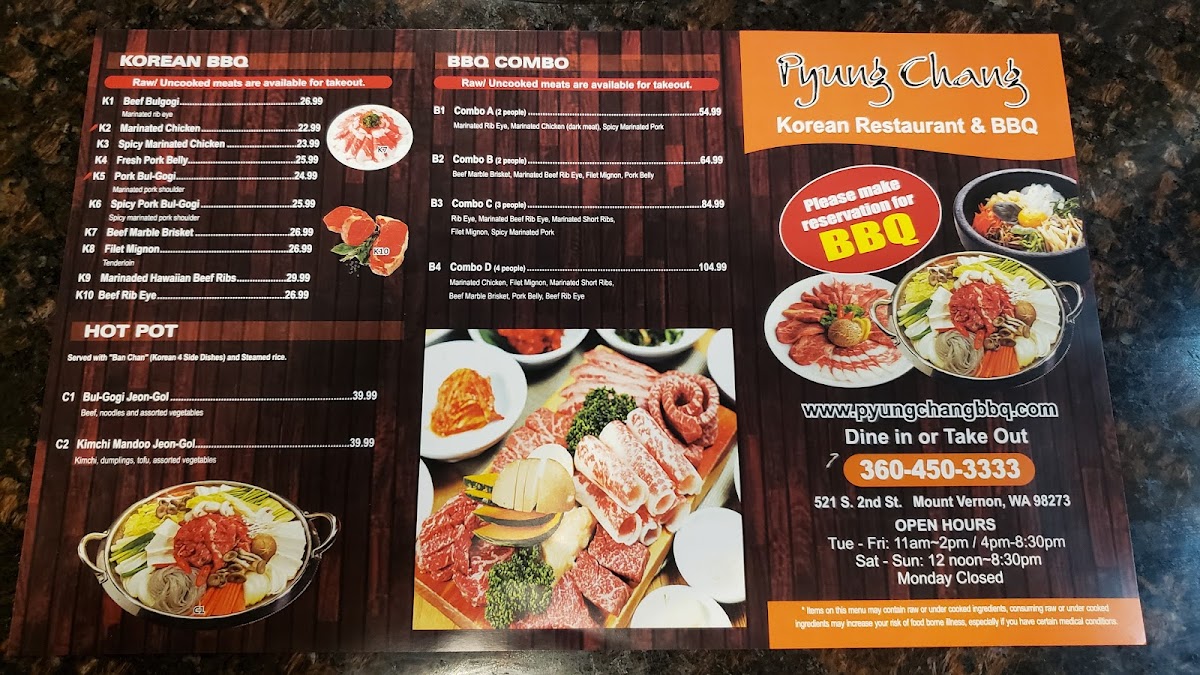 Menu Pyung Chang Korean Bbq-5