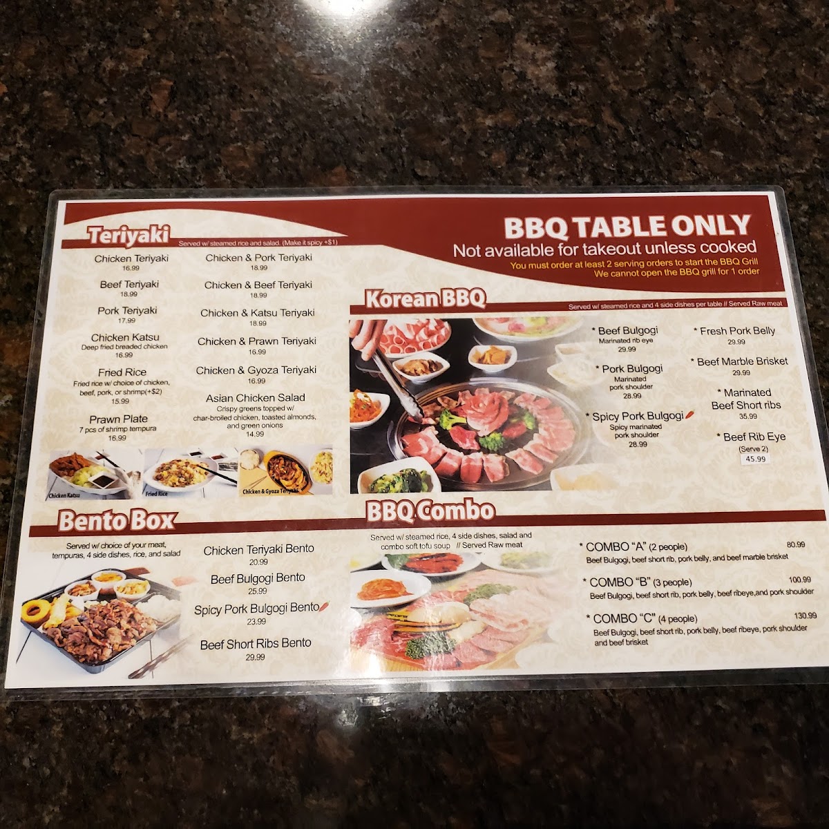 Menu Pyung Chang Korean Bbq-6
