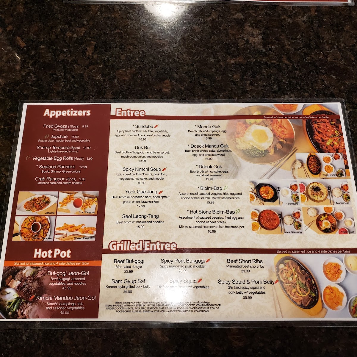 Menu Pyung Chang Korean Bbq-8