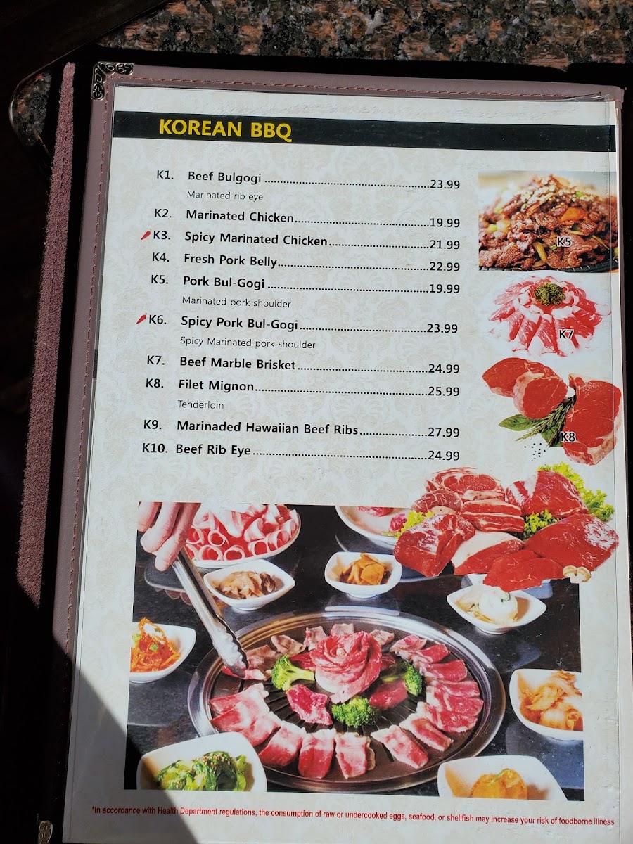 Menu Pyung Chang Korean Bbq-9